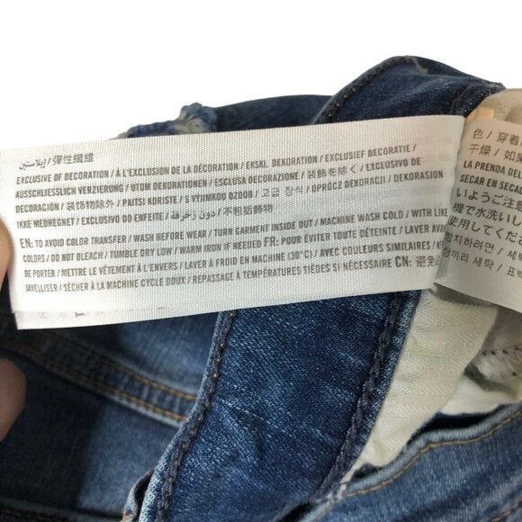 Abercrombie & Fitch The Super Skinny Ultra High Rise Distressed Jeans Size 6/28 - Picture 5 of 10